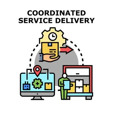 Coordinated service delivery process in logistics network 库存插图