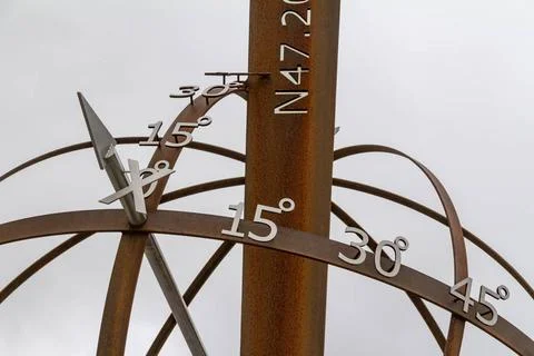 Coordinates Detail of a symbolic coordinates theme in light back Copyright... Stock Photos