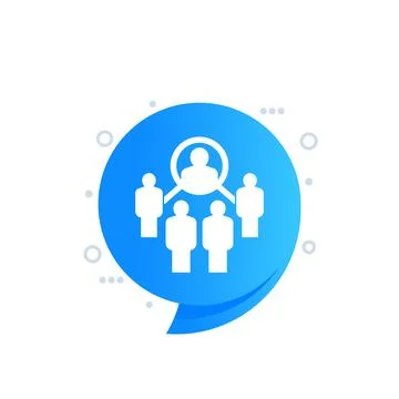 Coordinating or coordinator vector icon Stock Illustration