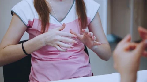 A coordination exercise. Finger movement Stock Footage 151846793