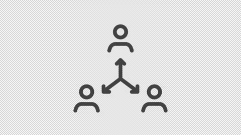 Coordination team with arrows symbol. Stock Footage 306121306