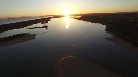 Coorong Sunset Stock Footage 52712091