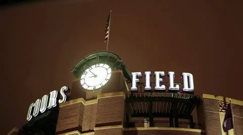 Coors Field Tele Stock Footage 22256095