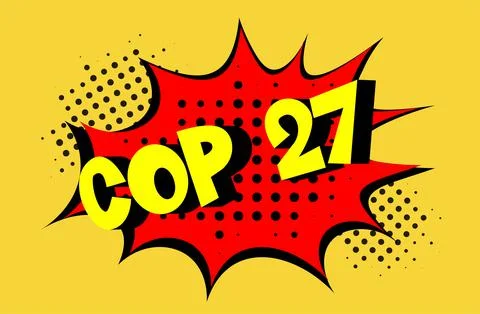 COP 27 - Sharm El-Sheikh, Egypt, 7-18 November 2022 - International climate s Stock Illustration