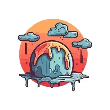 COP 28  Climate crisis vector logo Stock Illustration