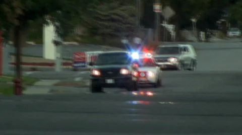 A Cop Pulls Over A Speeding Driver 3 Stock Footage 836207