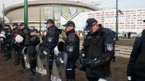 COP24 Katowice December 2018 Demonstration Stock Footage 99525352