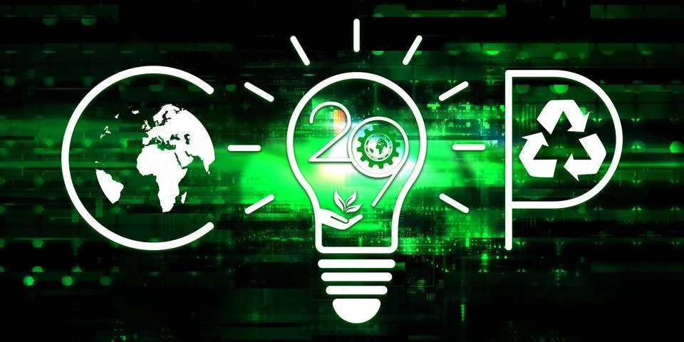 COP29 Image Visualization Stock Illustration