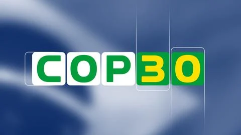 COP30 Climate Change Event to be held in Brazil. Baku, Azerbaijan. 01.23.2025. 스톡 일러스트