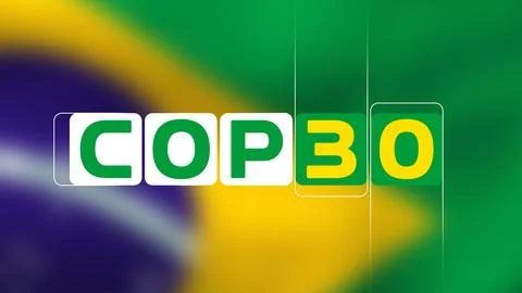 COP30 Climate Change Event to be held in Brazil. Baku, Azerbaijan. 01.23.2025. イラスト素材
