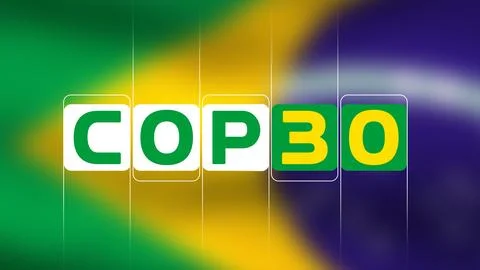 COP30 Climate Change Event to be held in Brazil. Baku, Azerbaijan. 01.23.2025. 스톡 일러스트