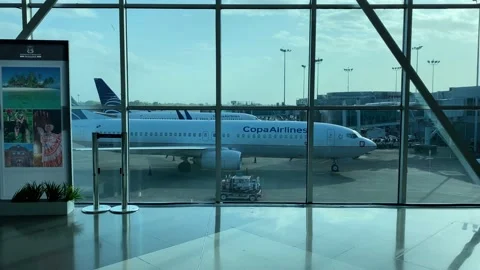 Copa Airlines planes are seen in Panama City International Airport, Panama, 4K Stock-Footage 147754806