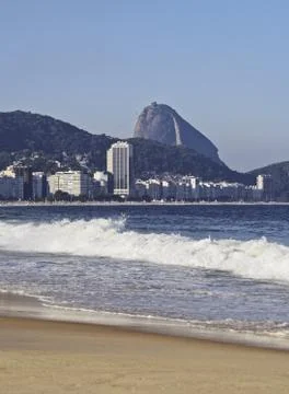 Copacabana Beach in Rio Stock Photos