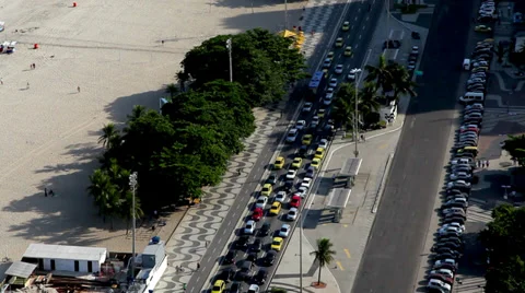 Copacabana beach view Stock Footage 33623283