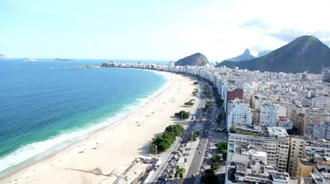 Copacabana beach view Stock Footage 33623330