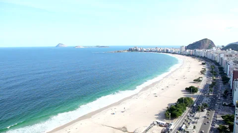 Copacabana beach view Stock Footage 33623674