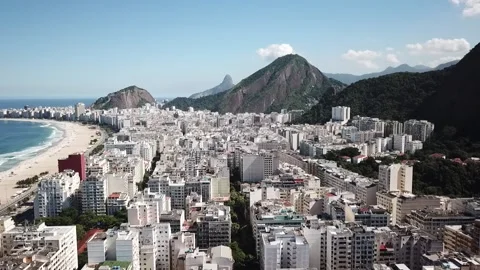 Copacabana e inúmeros edifícios Vidéo 154328695