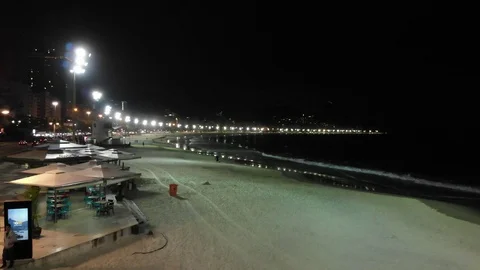 Copacabana at night - 4k Video stock 113732392
