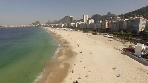Copacabana, Rio de Janeiro, Brazil - Rio 2016 - Olympic City Stock Footage