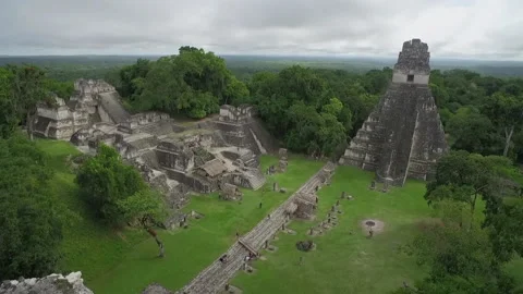 Copan buildings hidden in the forest Stockbeeldmateriaal 137488567