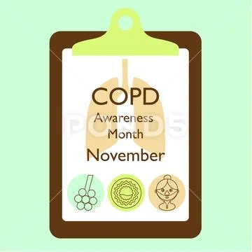 Copd awareness month Stock Illustration ~ Graphic #73564696