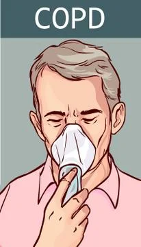 COPD (Chronic Obstructive Pulmonary Disease) Stock Illustration