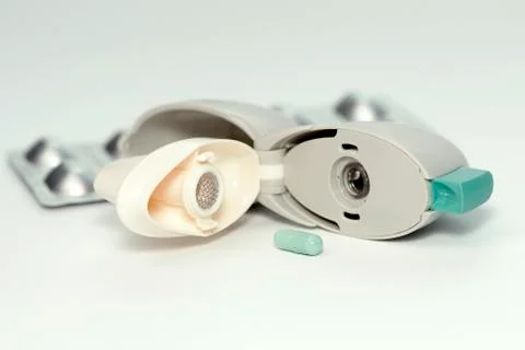Copd inhaler Stock Photos