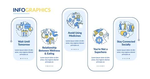 Cope with overwork rectangle infographic template イラスト素材