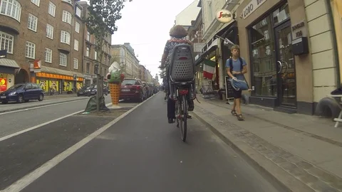 Copenhagen cycle track Video stock 94172052