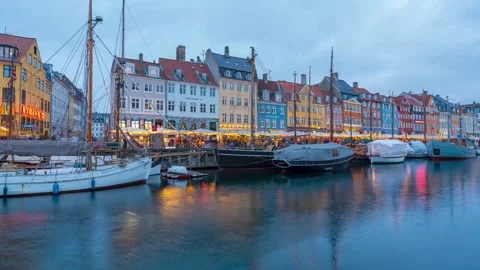 Copenhagen Denmark Timelapse Stock Footage 308893664