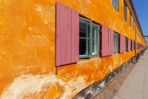 Copenhagen. District Nyboder. Stock Photos