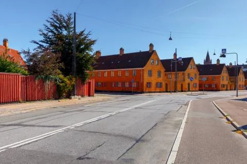 Copenhagen. District Nyboder. Stock Photos