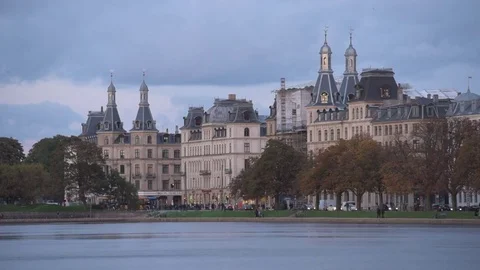 Copenhagen at dusk Stock Footage 81683653