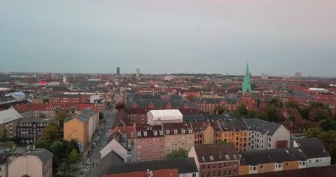 Copenhagen flying view Video stock 105936354