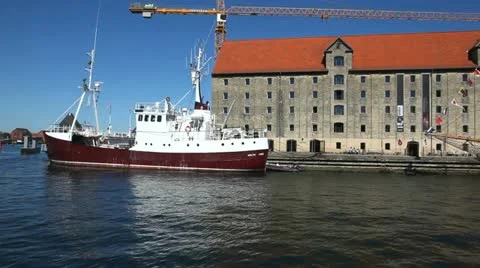 Copenhagen Harbour Stock Footage 10932573