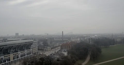 Copenhagen in the mist Video stock 106840528