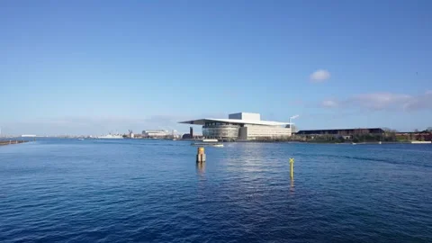 Copenhagen Opera House Stock Footage 328425416