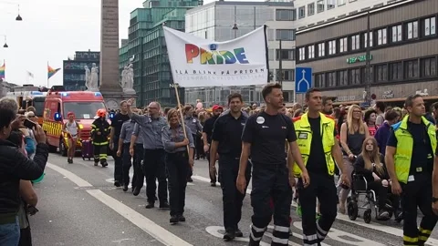 Copenhagen pride parade Stock Footage 195247834