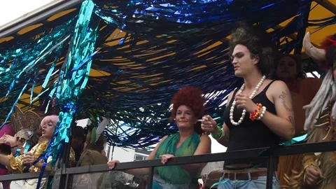 Copenhagen pride parade Stock Footage 195247841