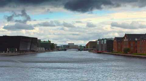 Copenhagen River Hyperlapse 4k Vídeos de archivo 63101076