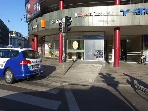 Copenhagen Street in Denmark. May 11, 2016 Stock Footage