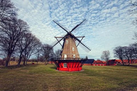 Copenhagen windmill Stock Photos