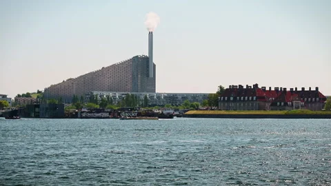 Copenhill view from the other side of the bay Stock-Footage 311453772