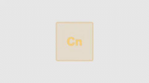Copernicium Cn Periodic Table Element Tile Clean No Text Animation Video Overlay 库存影片 339360171