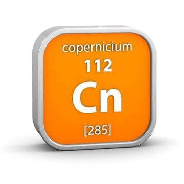 Copernicium material sign 写真素材
