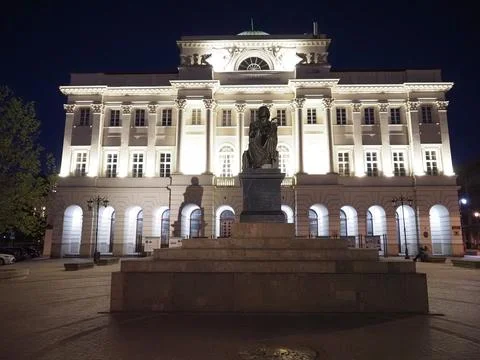 Copernicus monument in Warsaw Stock Photos