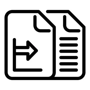 Copier device icon outline vector. Toner ink 库存插图