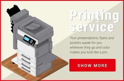 Copier printer isometric flat vector 3d . Copier printer isometric flat ve... Stock Photos