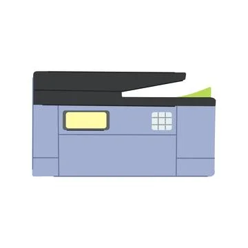 Copier printer paper cartoon vector illustration Stockillustratie