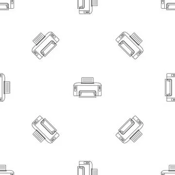 Copier printer pattern seamless Stock Illustration